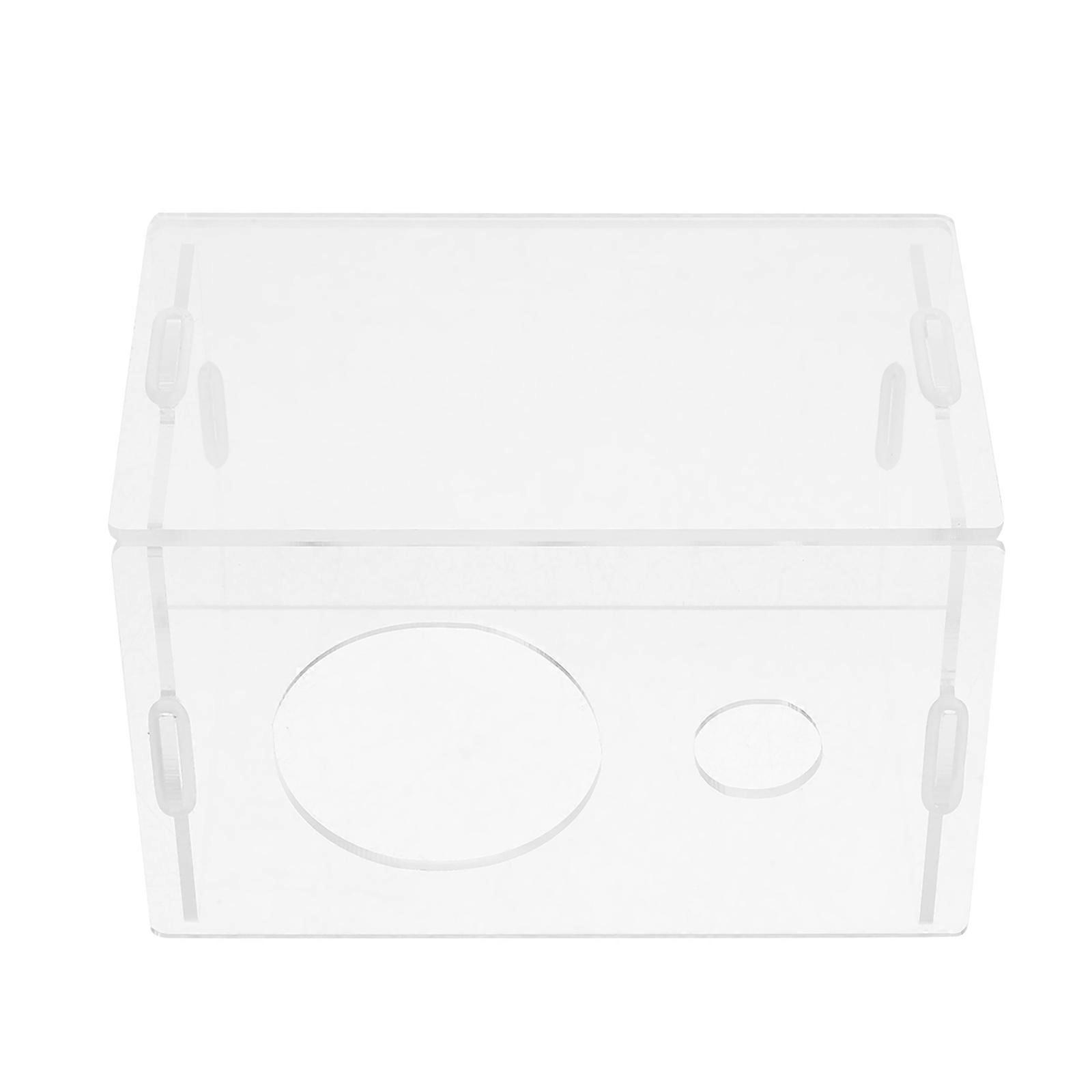 Hamster Hideaway Round Hole Single Room Comfortable Resting Place Transparent 1Pack