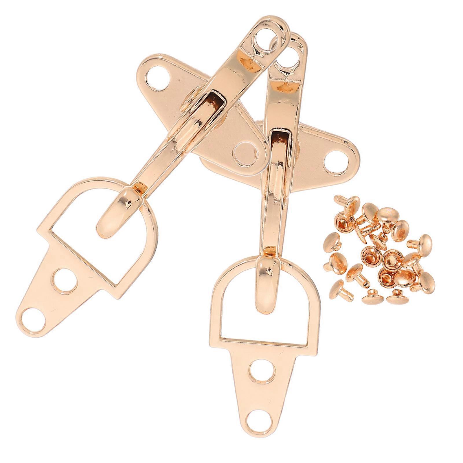 Clothing Belt Buckles Metal Toggle Replacement for Clothes 2Sets Alloy Buckles