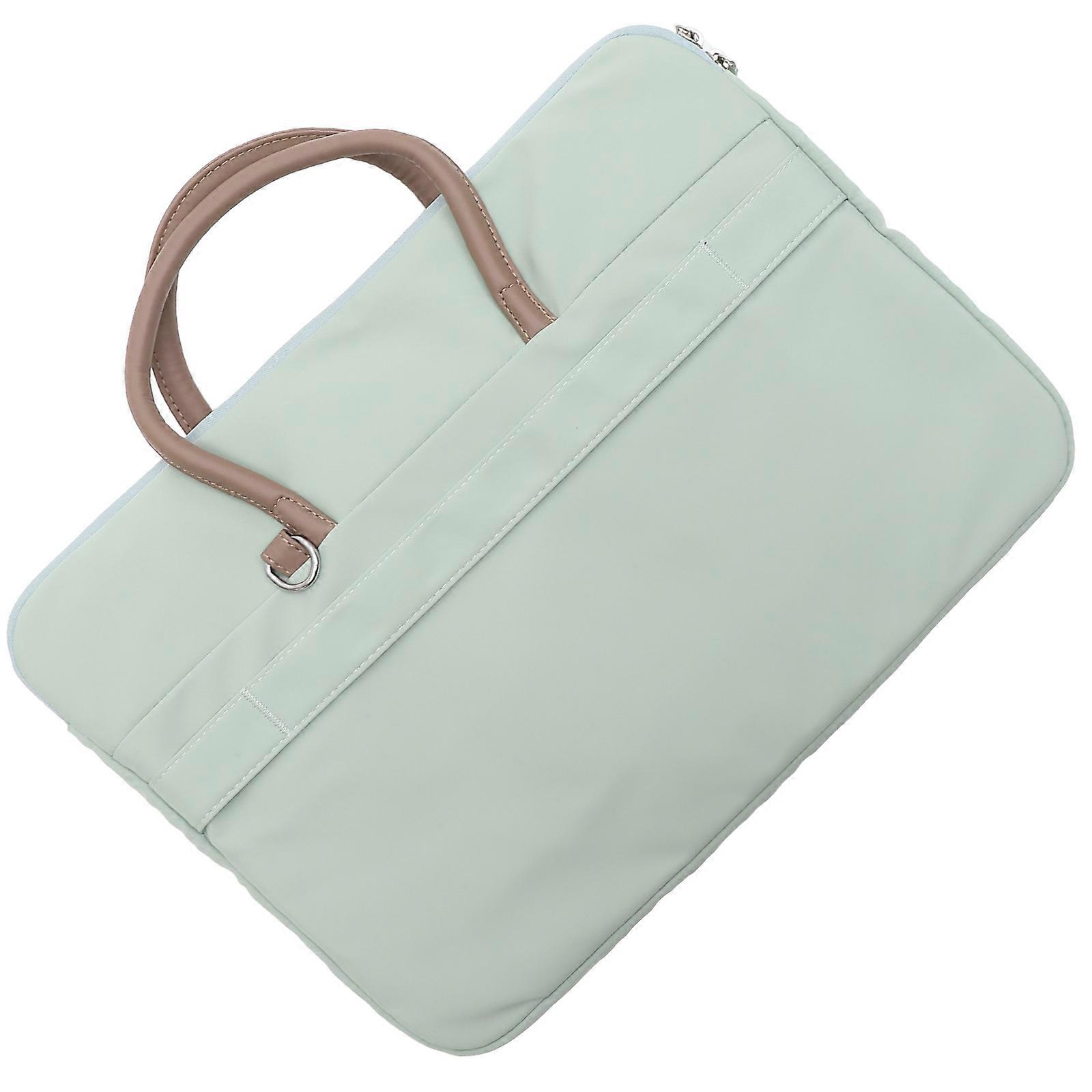 Green Polyester Laptop Case for Notebook Safe Compact Size Lightweight Travel Friendly