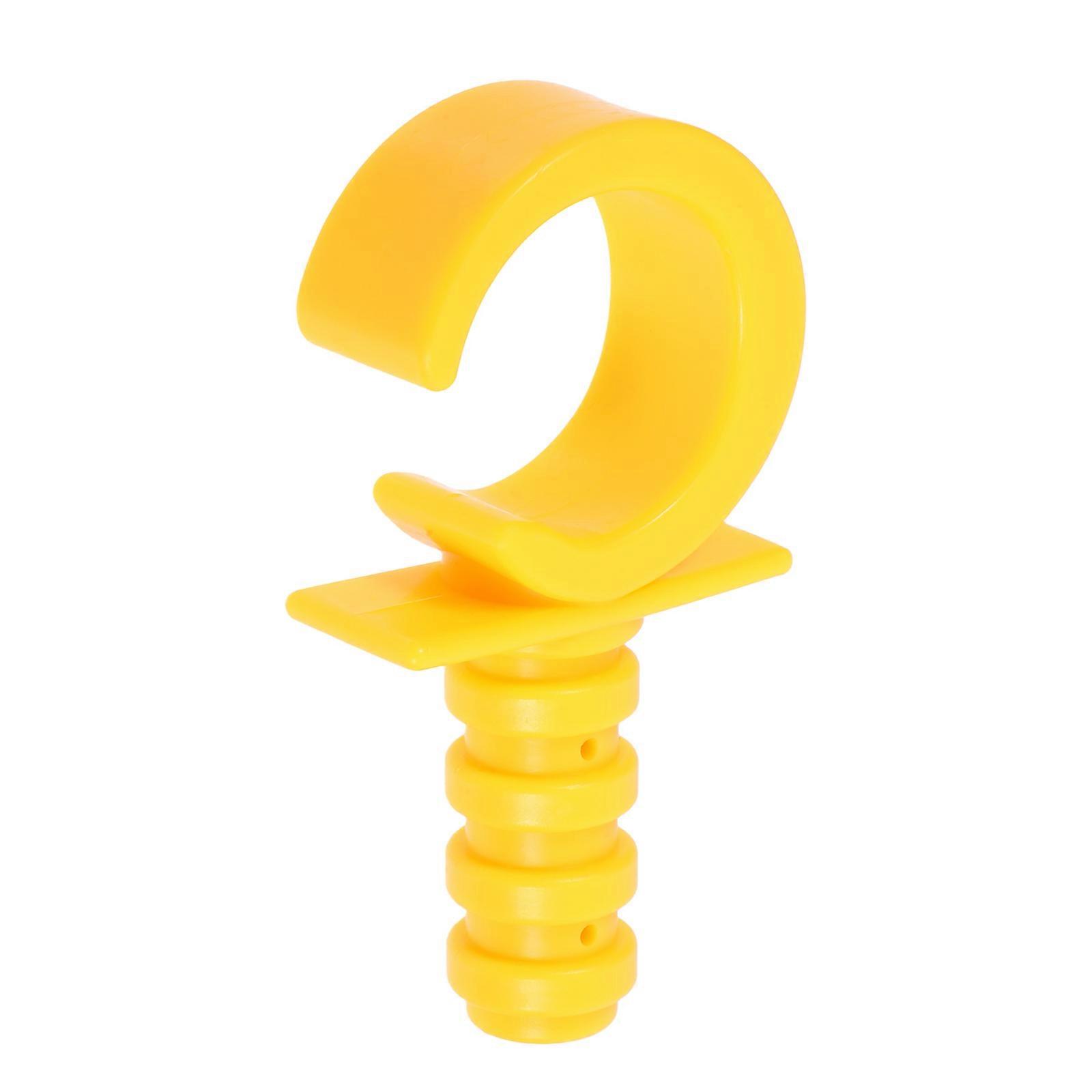 Shade Pull Hooks Window Opener Pole Hook For Sliding Windows Portable Rod Hook Yellow 9.70x5.00x2.30cm Opening Windows 1Pcs