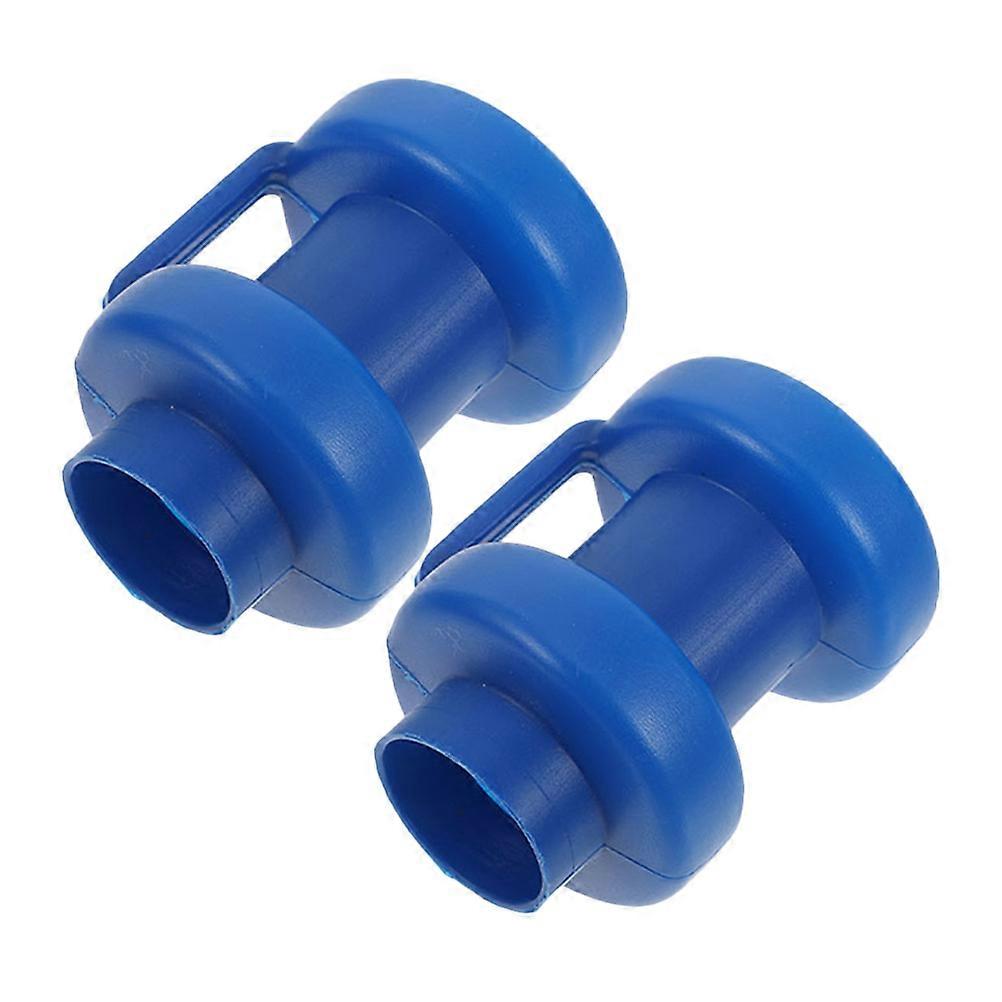 Blue Plastic Trampoline Replacement Rod Caps 2pcs Durable Protective Parts for Various Models