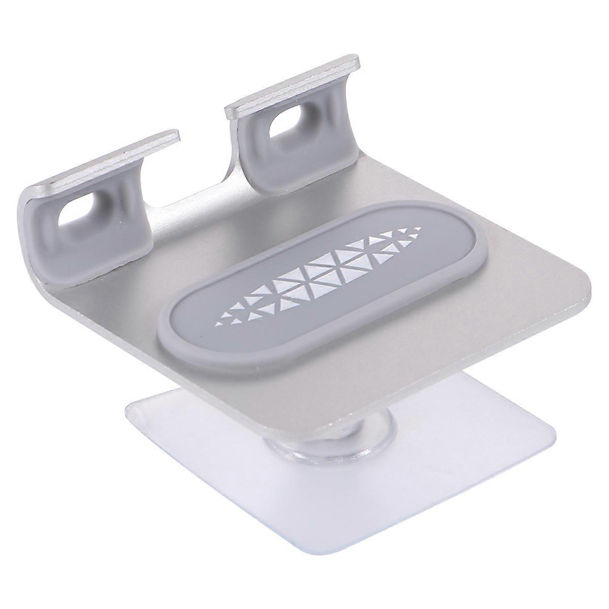 The Lazy Phone Stand with Hard Structure Metal Base for Holding Phone in Bathroom Kitchen Grey 4 to