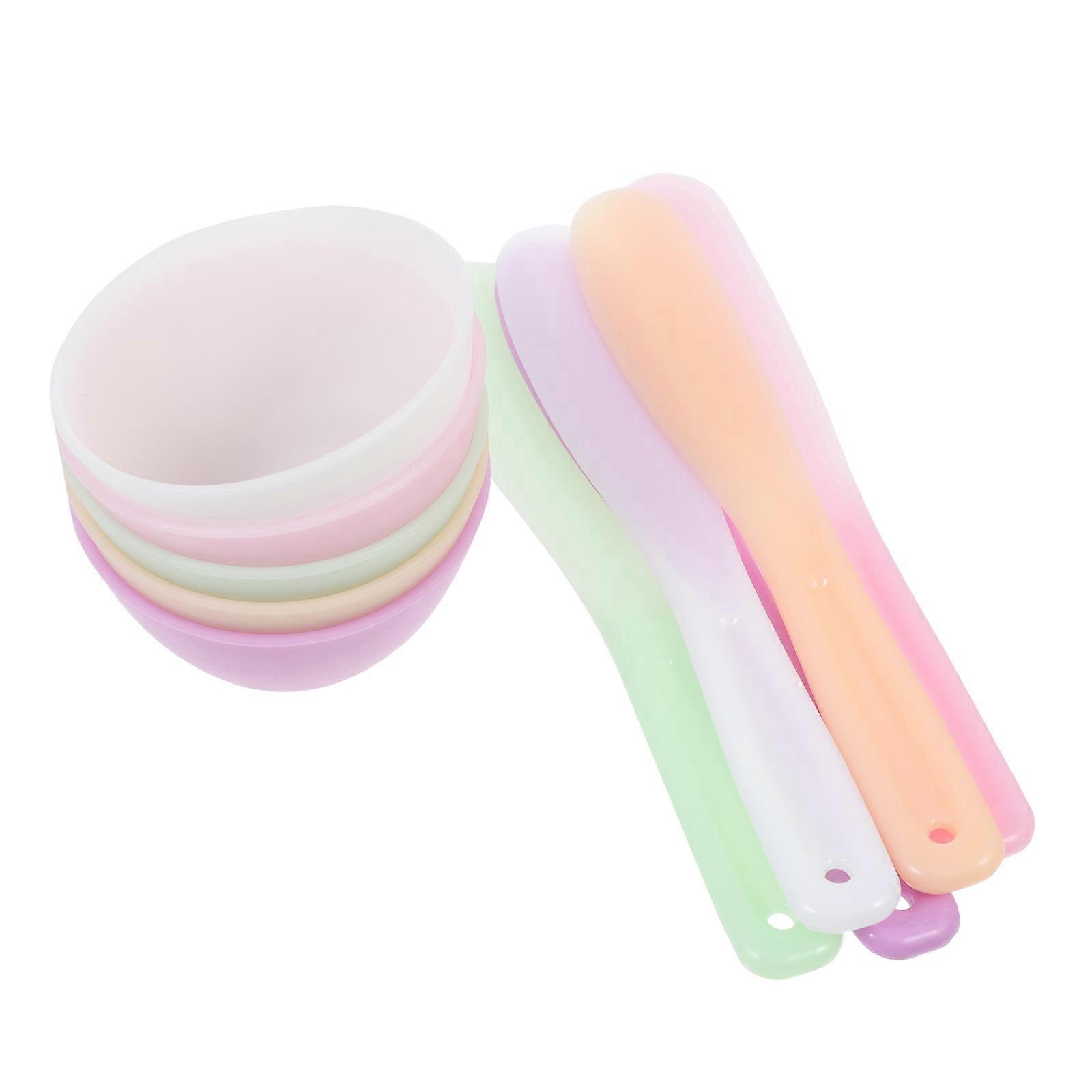 Acessórios faciais Pequenas tigelas de mistura Cuidados diários Cuidados com os cabelos de cor aleatória 20 conjuntos