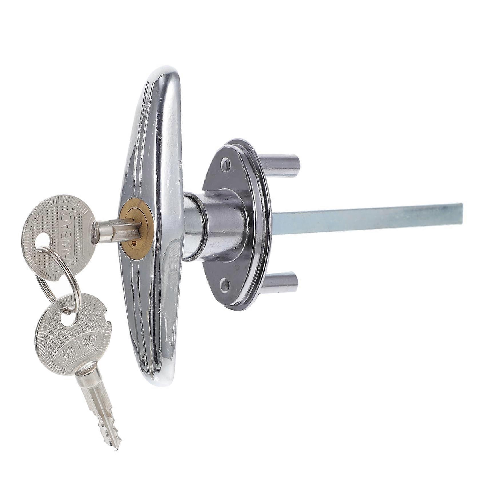 1piece garage door handle with quicklocking mechanism
