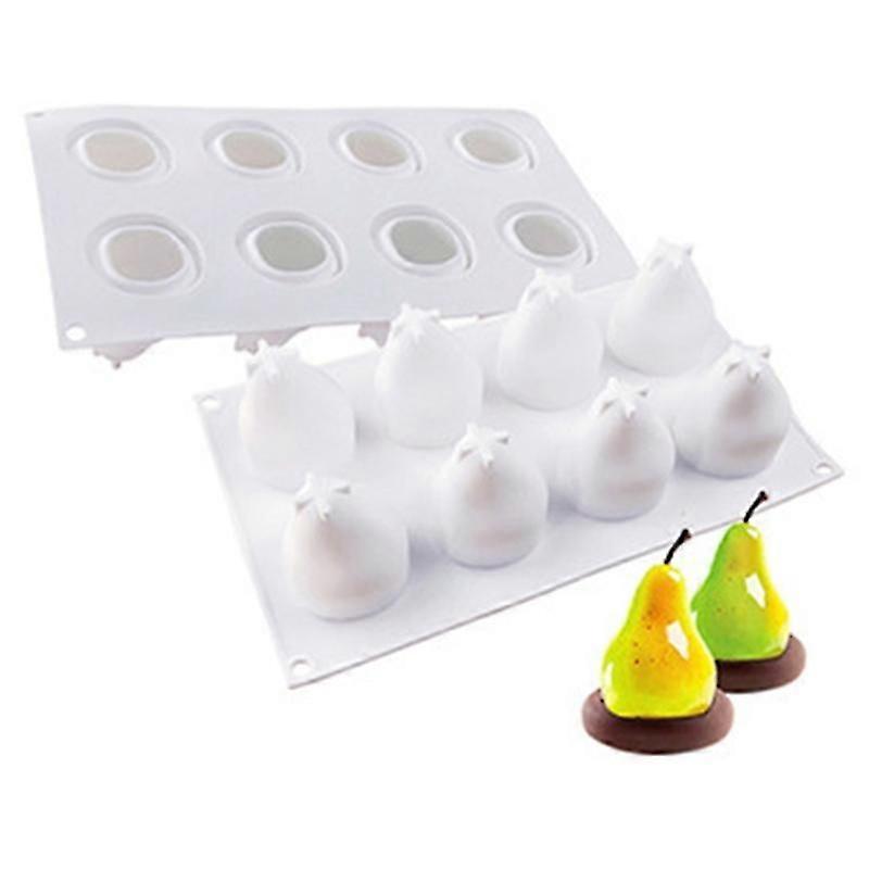 Type A 8-Cell Fruit Shape Mousse Cake Mold Dessert Making Silicone Mold (No FDA,BPA Free)