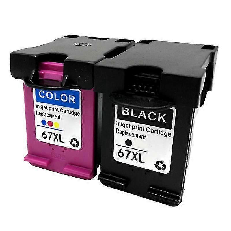 علبة حبر 67XL IInk متوافقة مع حبر HP67 XL البديل لطابعات DeskJet 1255 2732 4140 4155
