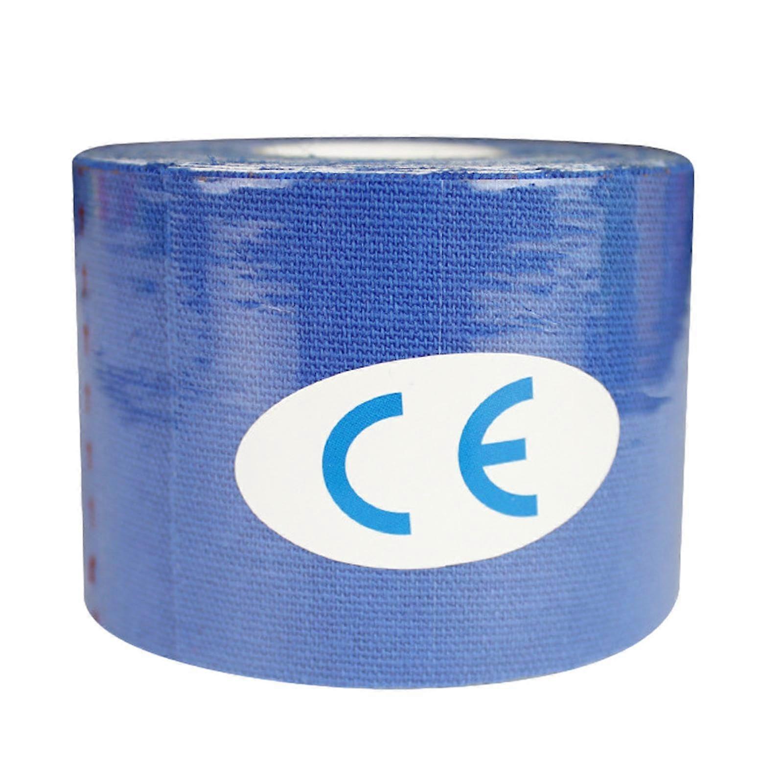 Athletic Cohesive Wrap Band, Waterproof Muscle Support Tape for Ankle Joints, Self-Adhesive, Deep Blue