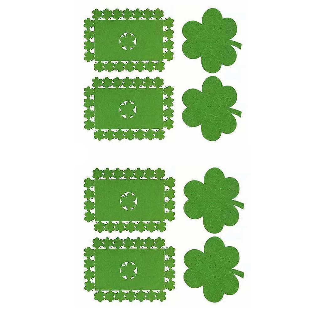 Celebration Essentials for Saint Patrick's Day, Elegant Non Woven Fabric Coasters