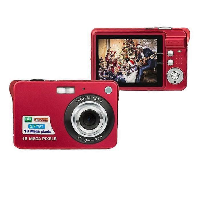 Portable Digital Camera 18MP 8x Zoom Red YONIS
