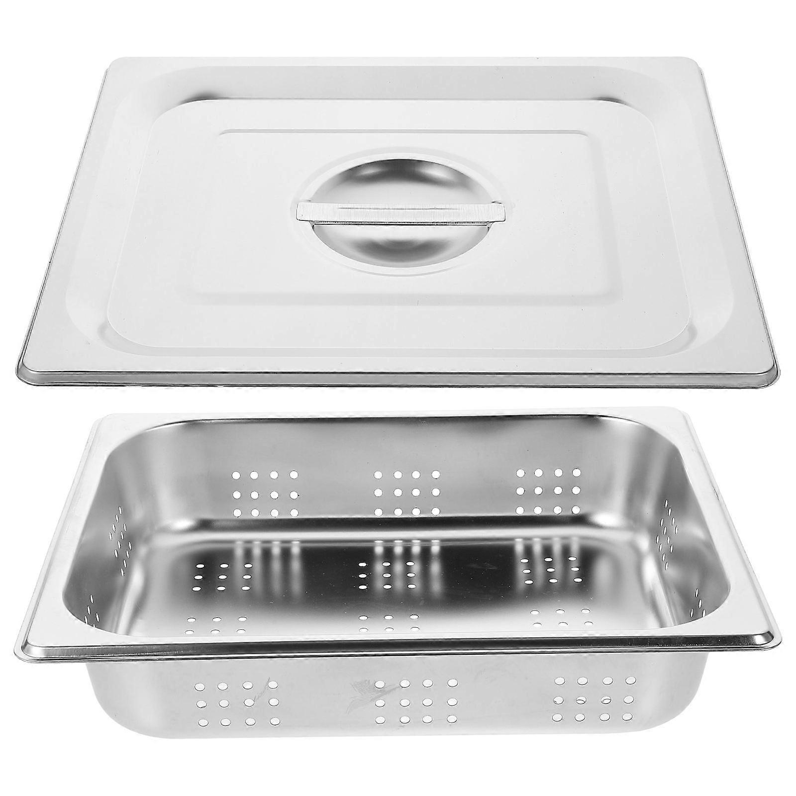 Effectively Designed Buffet Server Dish For Restaurant Owners Offering Practical Water Draining Solution 2Pcs