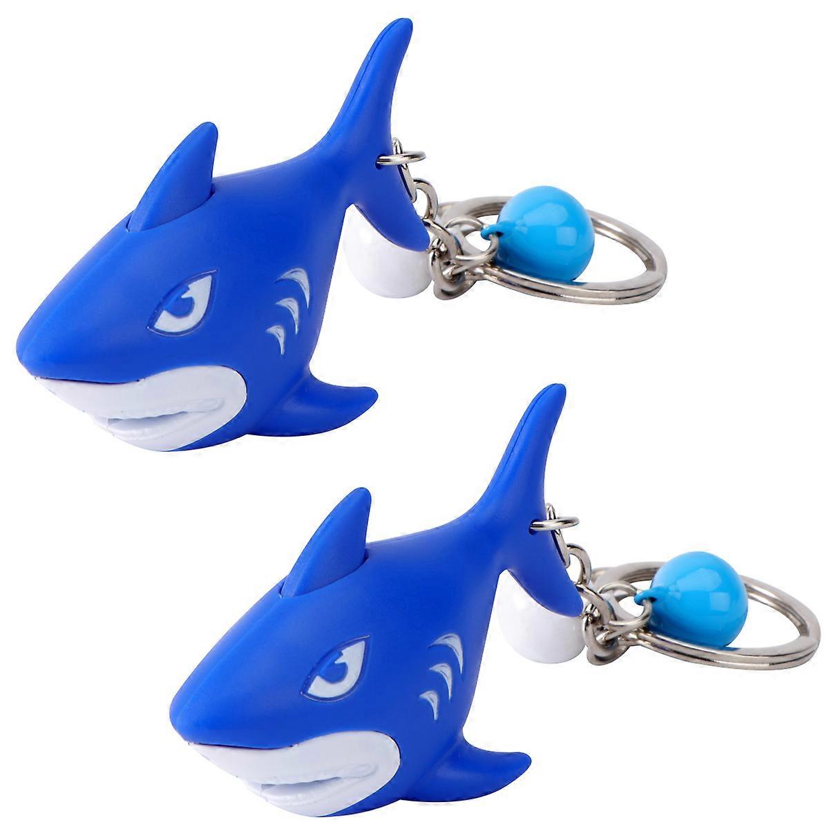 Blue SharkThemed LED Keychains with Perfect for Decoration and Gifts Plastic
