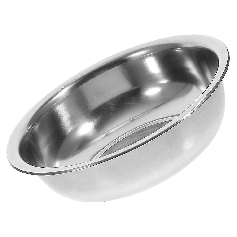 Stainless Steel Vegetable Basin for Kitchen Use – Multi Purpose Washing Container for Rice, Fruits, and Vegetables with Slip Resistant Design