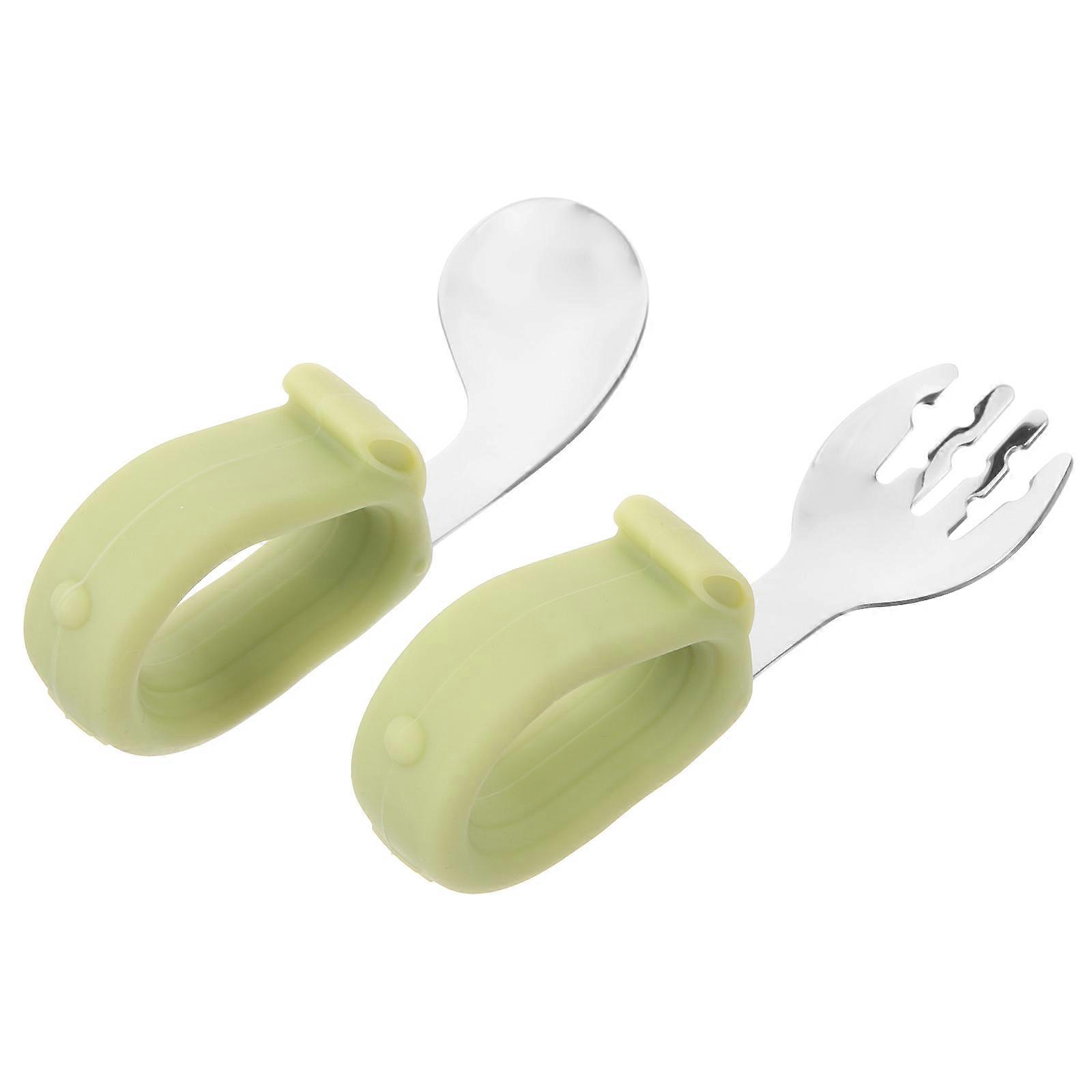 Toddler Feeding Utensils With 304 Stainless Steel Construction Ideal For Dining Out And Mealtime 1 Set