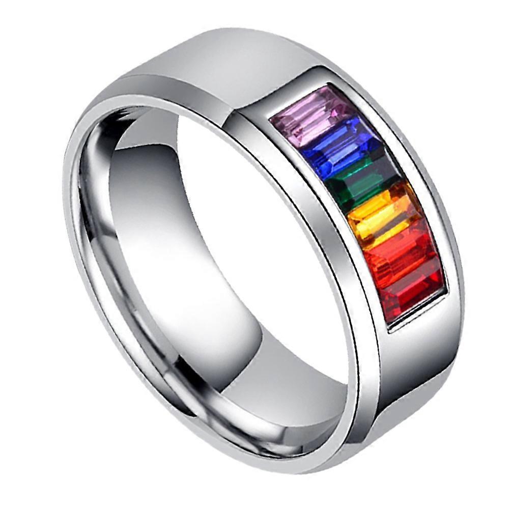 Round Shape Pride Jewelry Ring For Important Days Stylish Design 1Pc