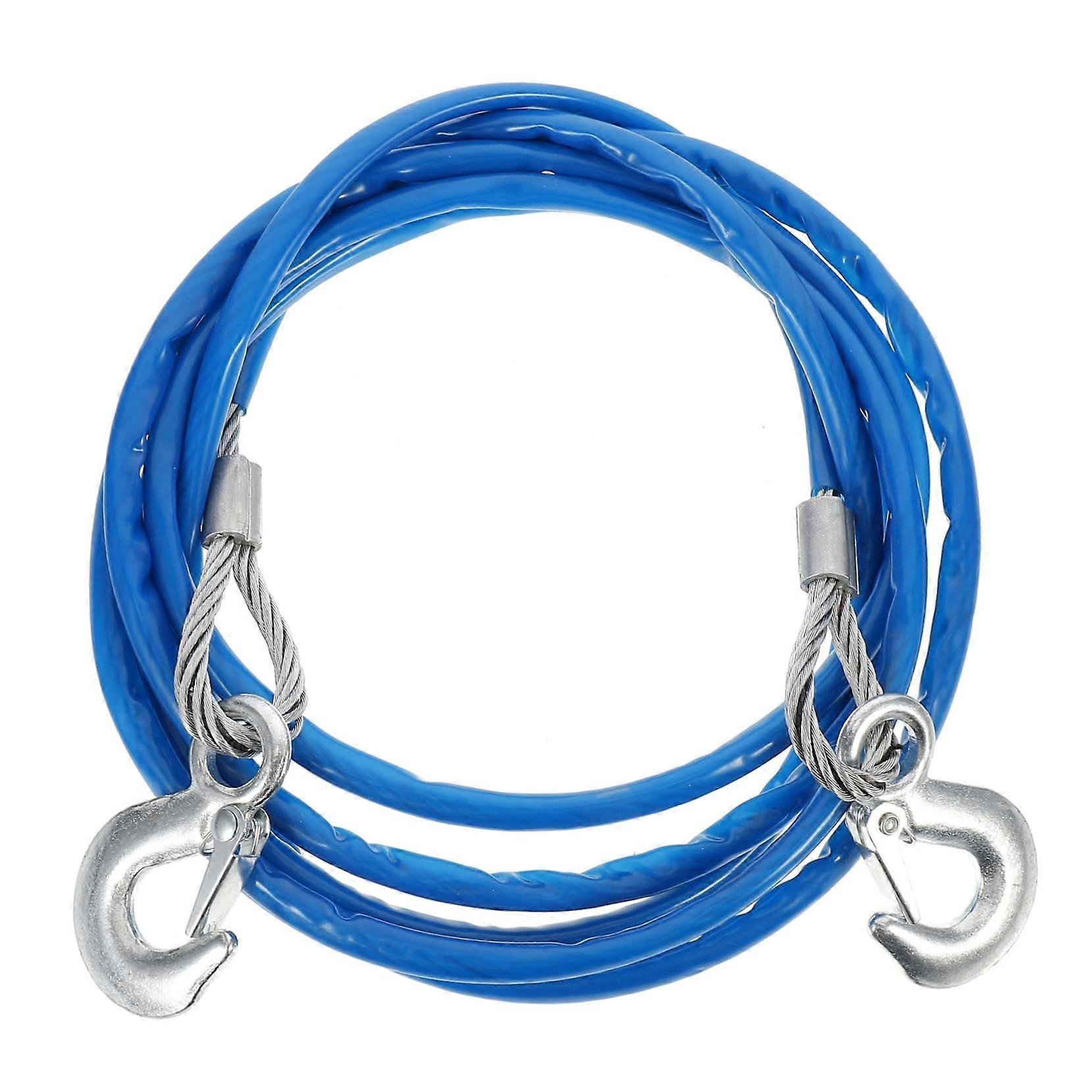 Professional Vehicle Tow Strap With Safety Hooks, High Load Capacity, Emergency Recovery, Durable Material