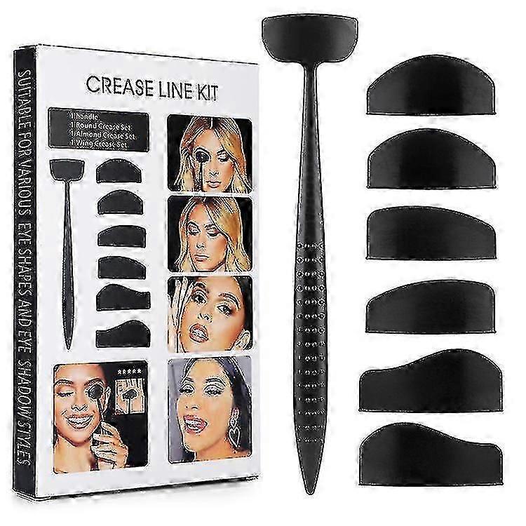 6 In 1 Oogschaduw Crease Line Kit, Oogschaduw Stempel Kit, Siliconen Oogschaduw Stempel Crease Tools Luie Snelle Ogen Make-up Tool voor vrouwen Meisjes