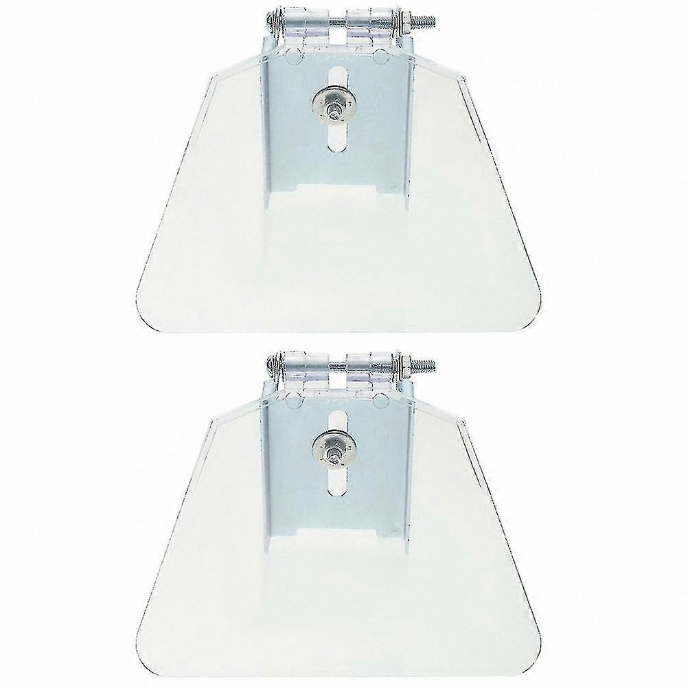2-Pack Grinder Eye Shield Replacement with Screws for Bench Grinders