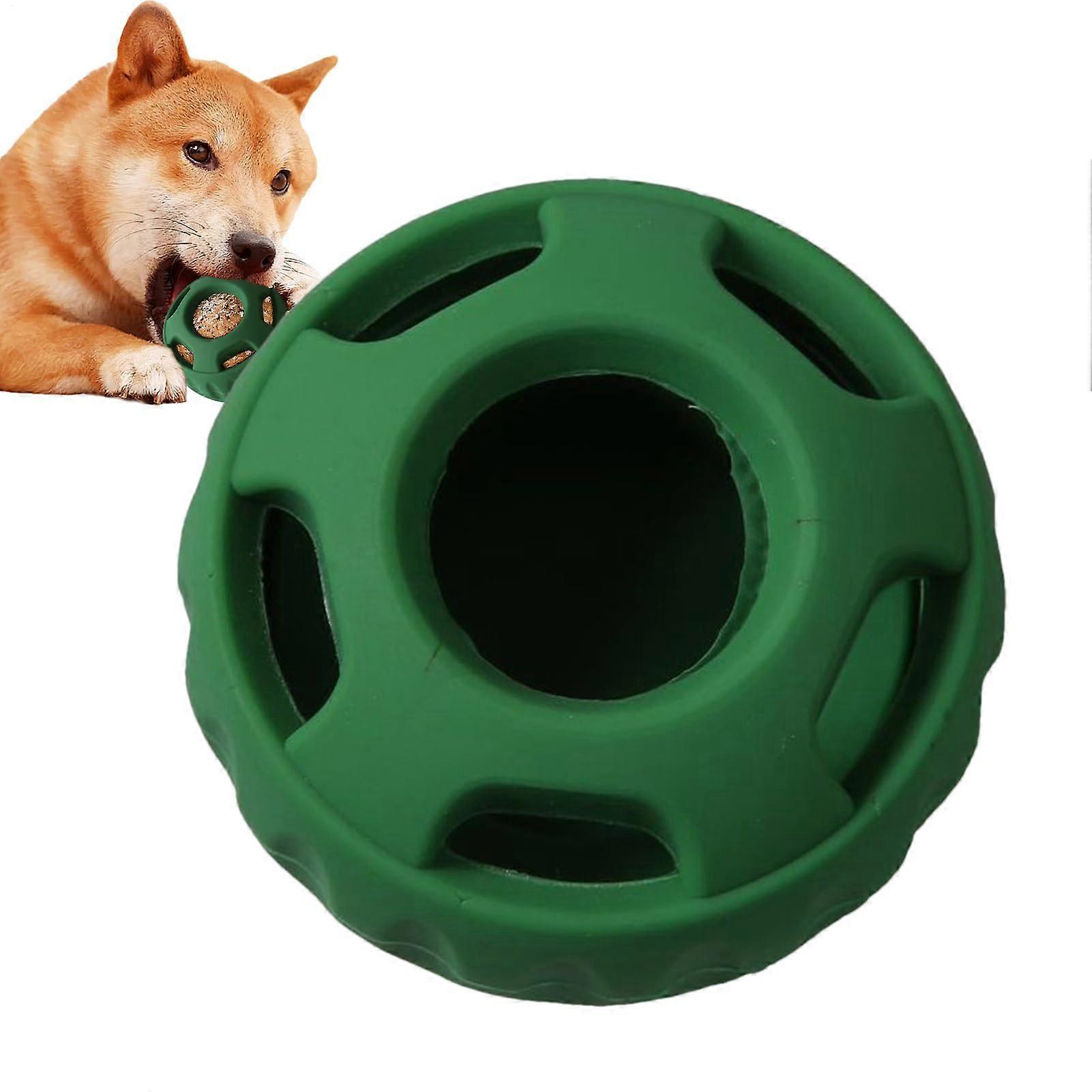Generic Dog Food Ball Dispenser – Interactive Silicone Treat Toy for Puppies and Senior Dogs – Reusable Chew Dental Aid