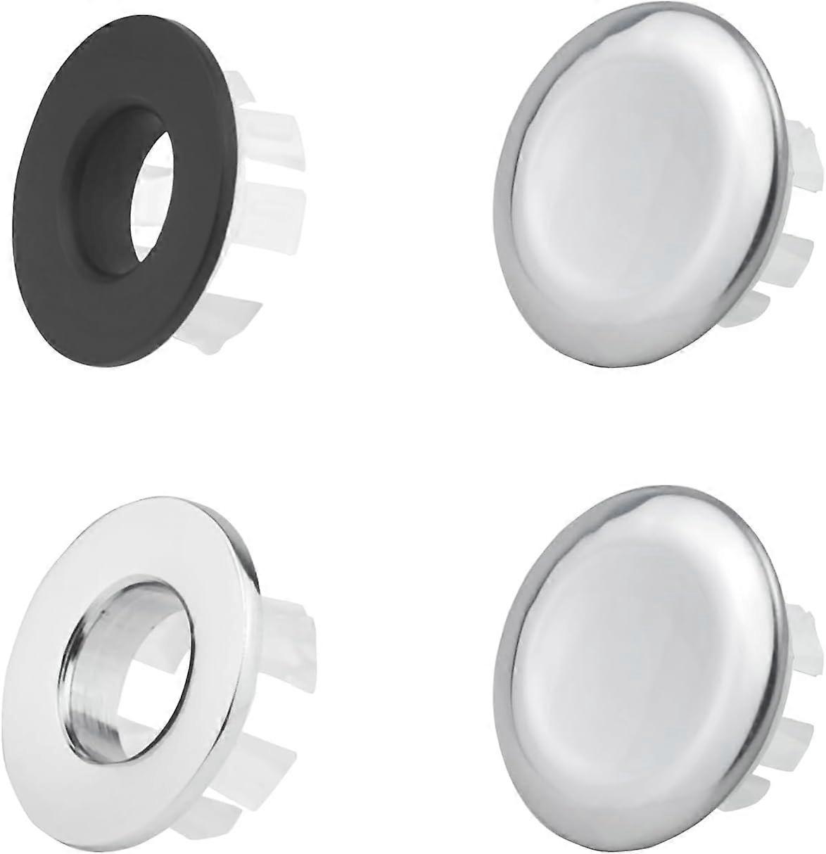 For Replacement or Draining Kitchen Sink (Silver Sink Drain Stopper  Black)  Sink Drain Ring