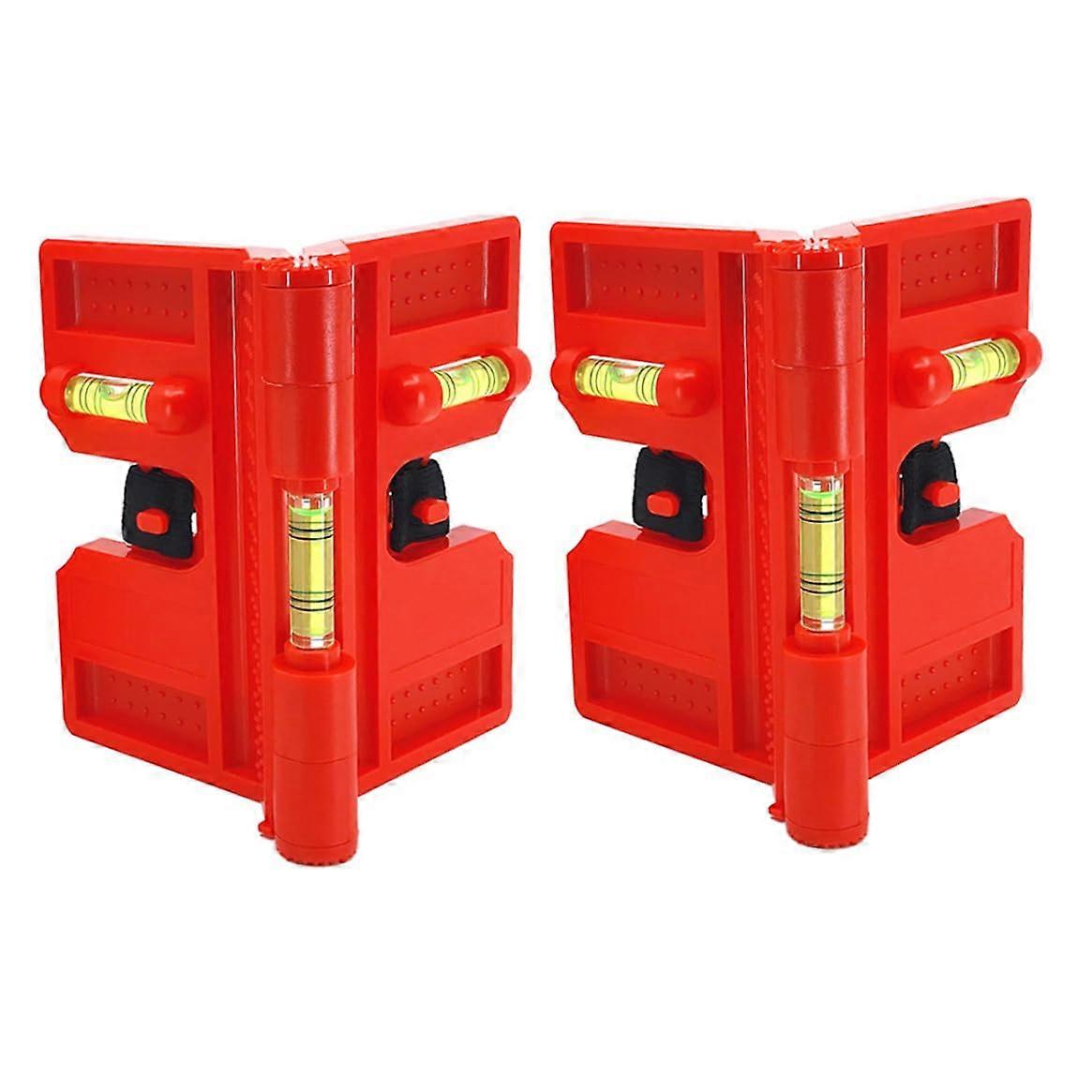 Magnetic Bubble Level Set 2pcs - Foldable Horizontal Vertical Spirit Levels for Precision Measurements