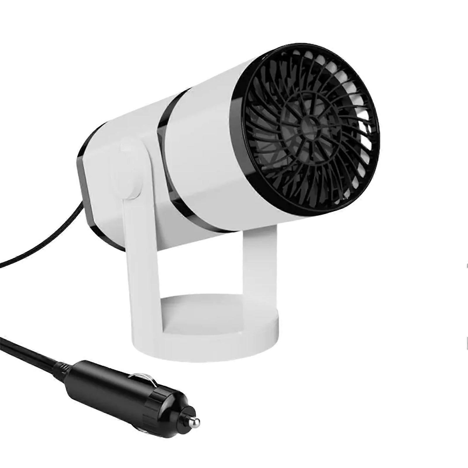 Vehicle Heating Solution - Multifunctional 12V Car Heater for Fog and Frost Removal with Rotating Base, Ideal for Camping