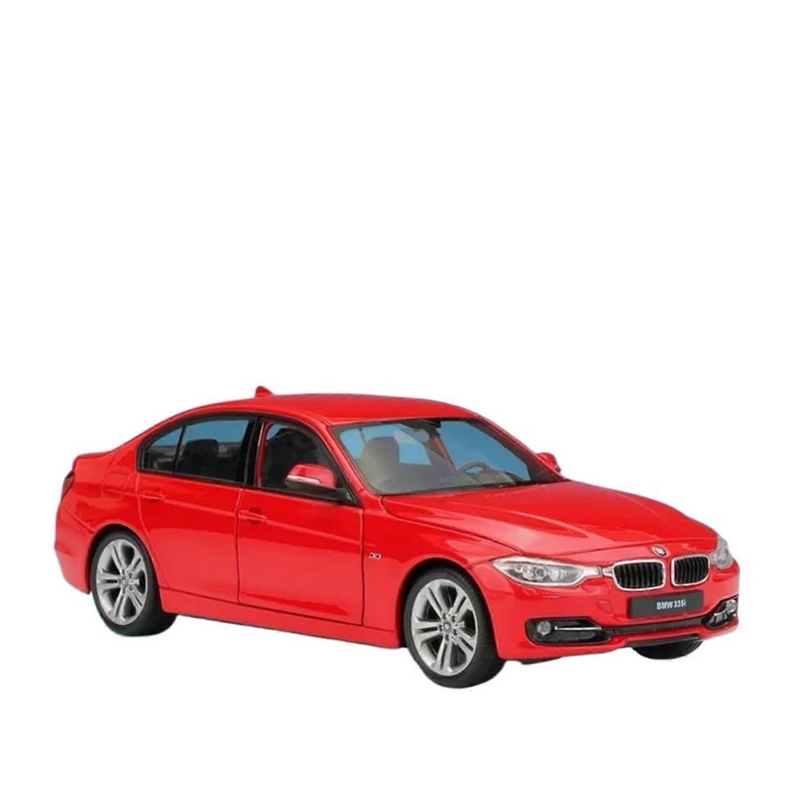Diecast model vehicles 1:24 BMW 3 Series 335i Static alloy car model Collection (Red)