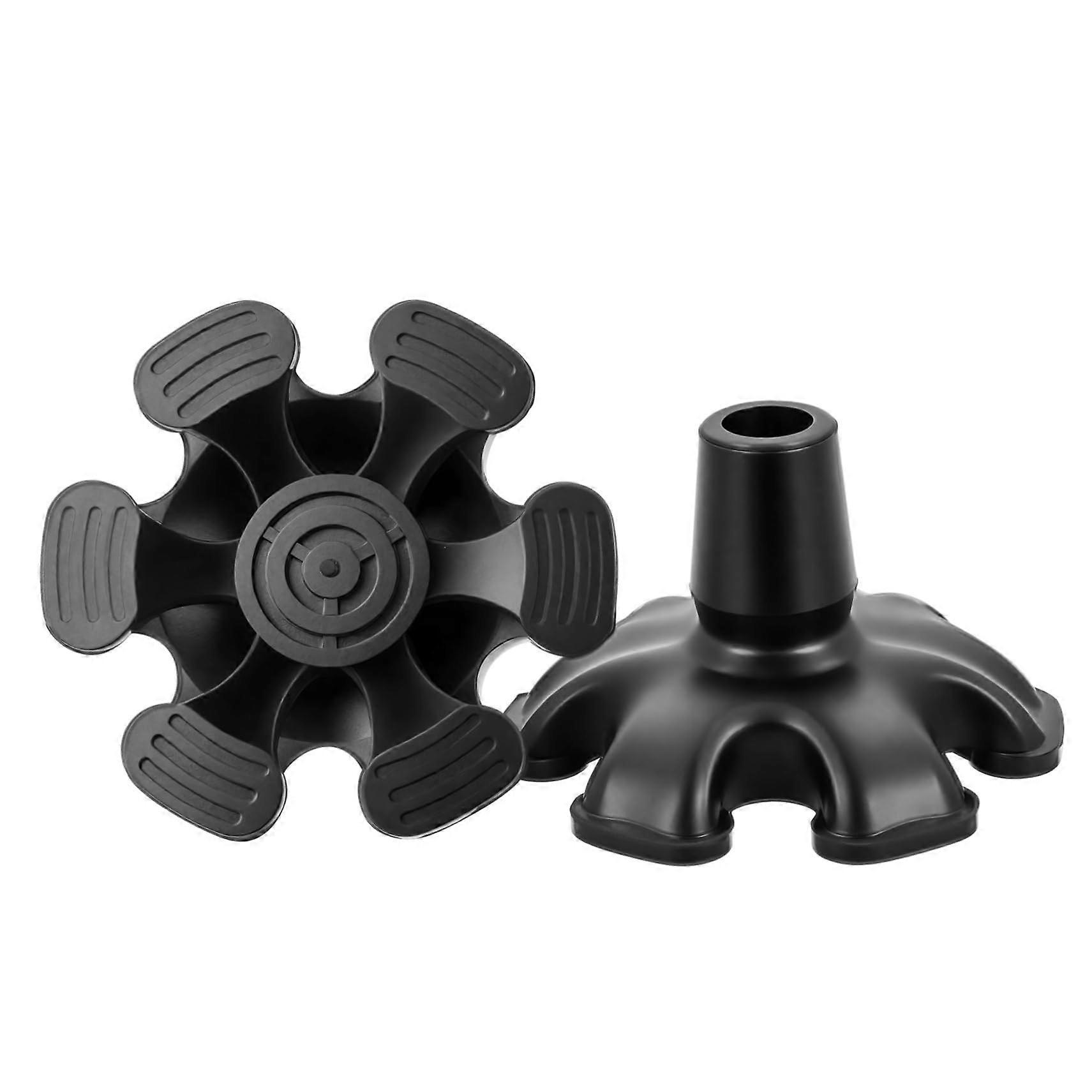 2 x nonslip rubber feet for walking sticks, replacement tips for seniors