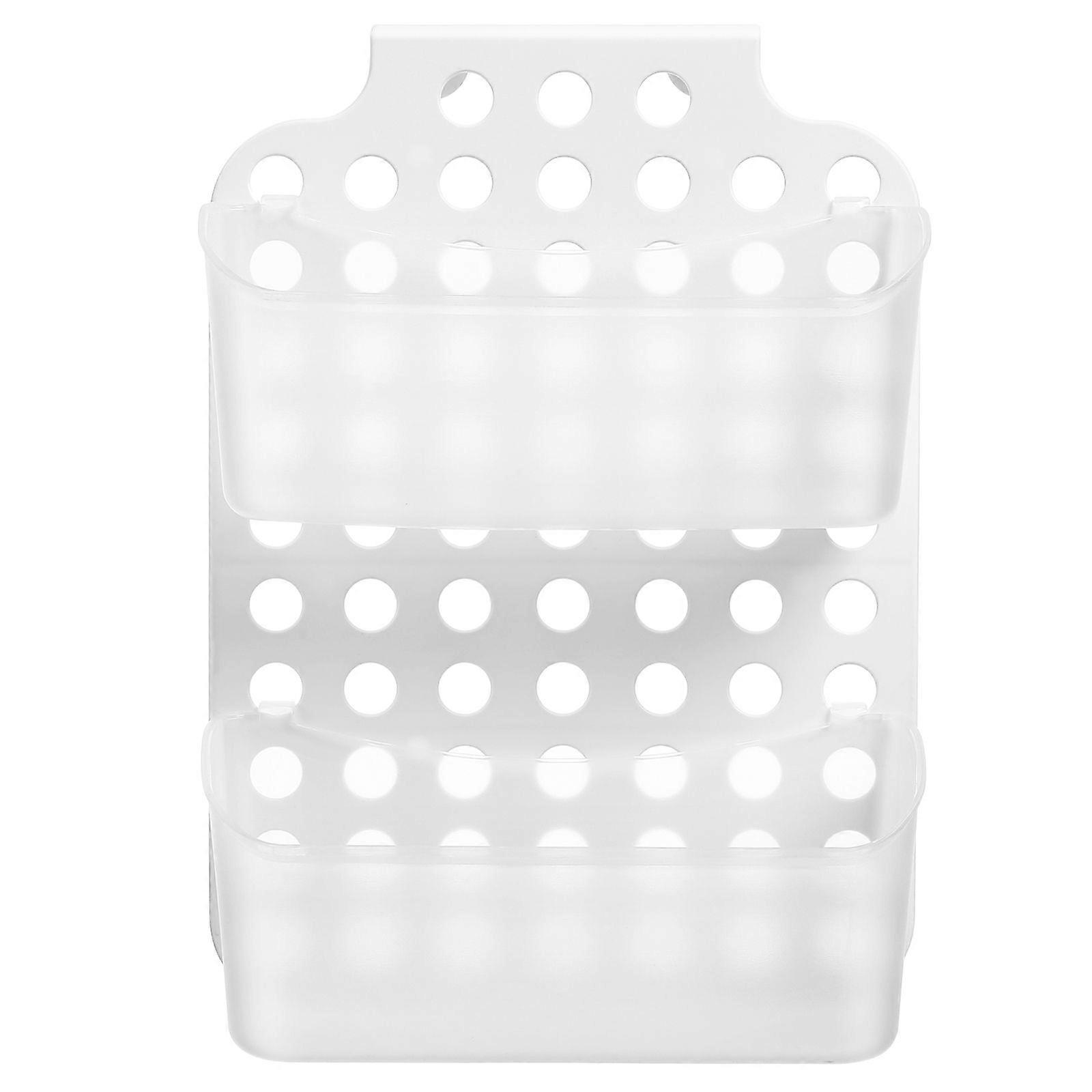 No Drilling Shower Storage Organizer Bathroom Storage Rack Kitchenware Punch Free Container