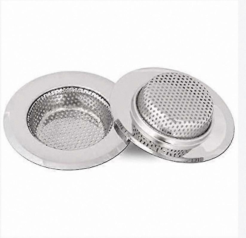 Stainless Steel Kitchen Sink Protector, 2-Pack 7cm Strainer with 18mm Depth, Small Size Grid for Sinks