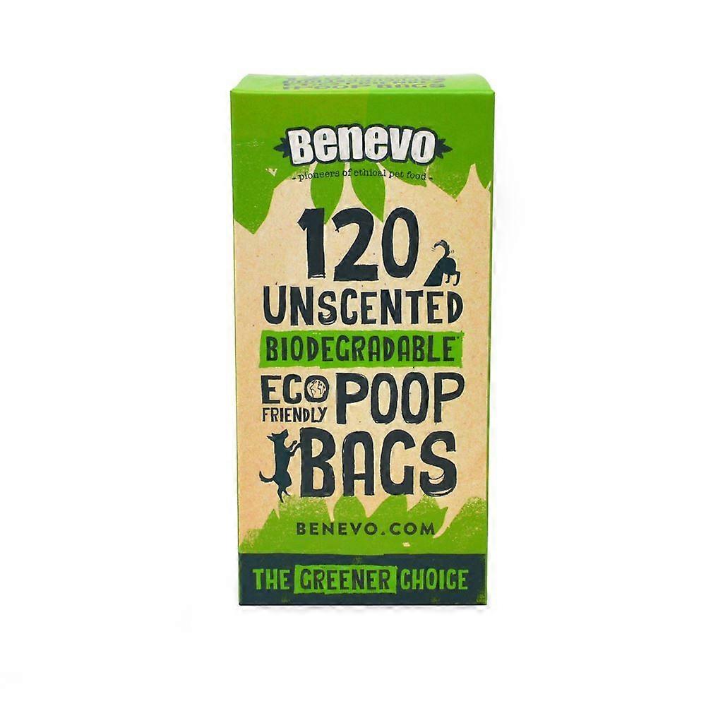 Benevo 120 plant-based compostable poop bags - 3 Pack