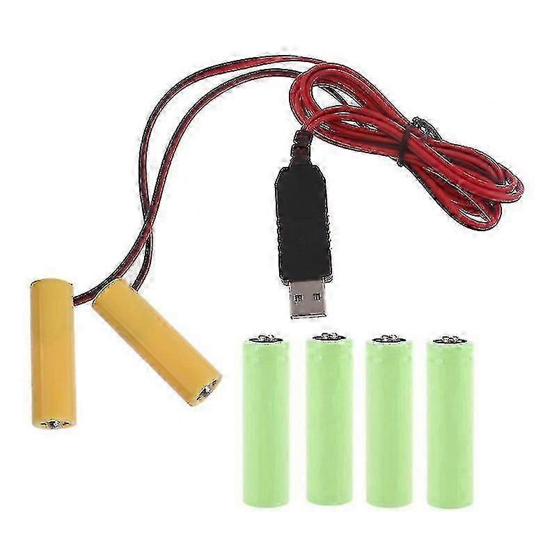 Usb 1 To 2 Aa Battery Power Supply Cord Instead Of 3pcs 1.5v Aa Lr6 Batteries