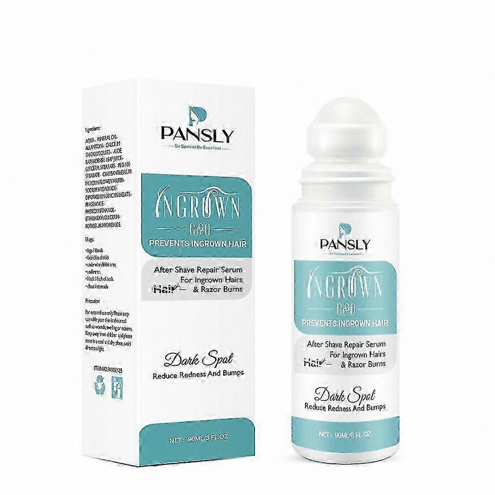 Smooth Skin Solution, Ingrown Hair Roller, After Shave Care for Bumps and Burns, Razor Irritation Relief Treatment