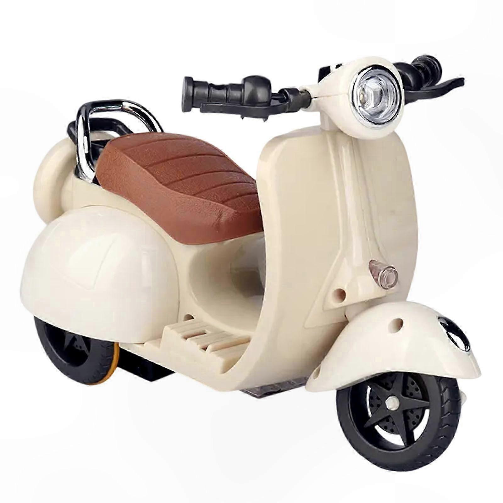 Interactive Scooter Toy with Light and Music, Rotating Design, Cute Collectible Ornament for Desktop Decoration