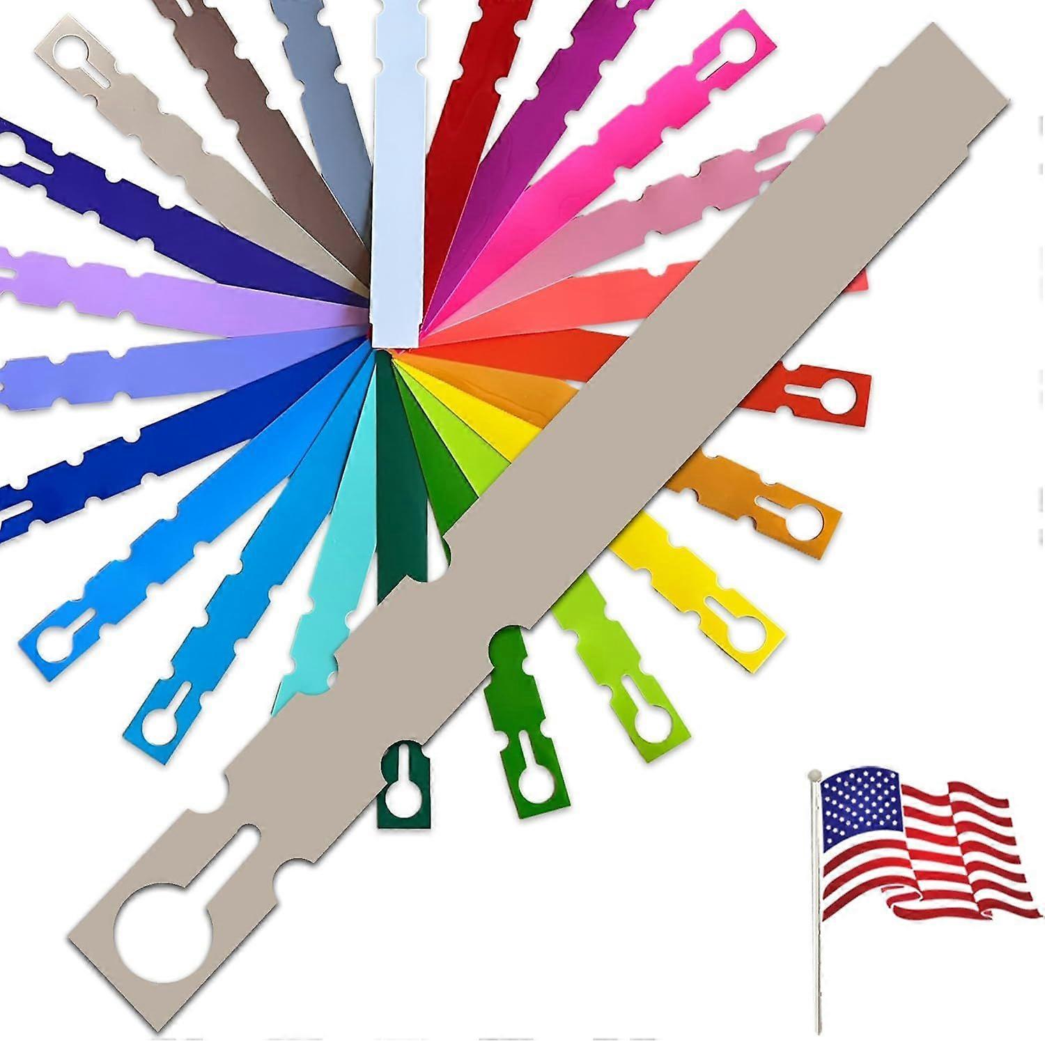 7" x 3/4" Tan - 150 Pcs - Plastic Plant Tags and Labels - Wrap Around Thermal