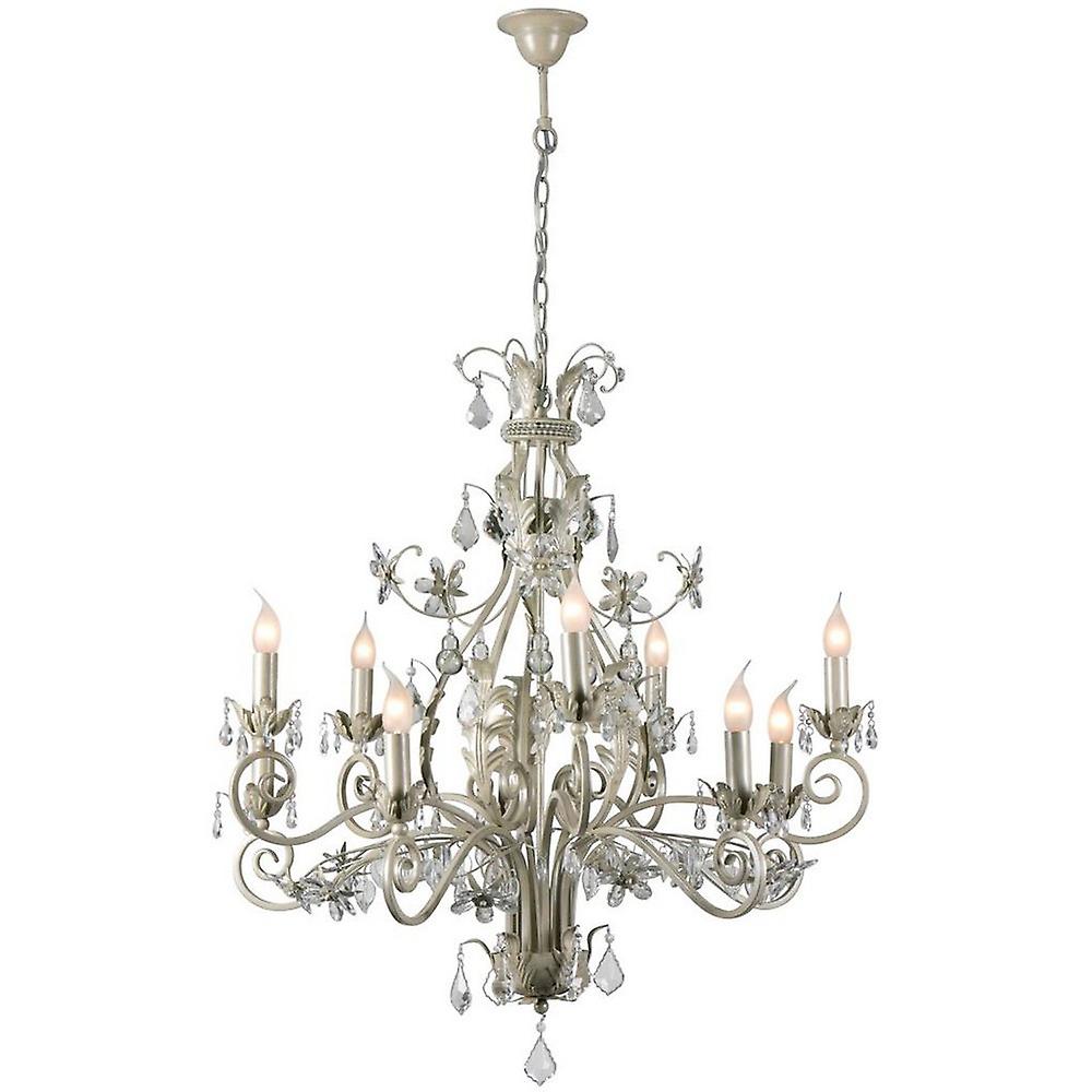 Rafael Multi Arm Chandeliers Ivory