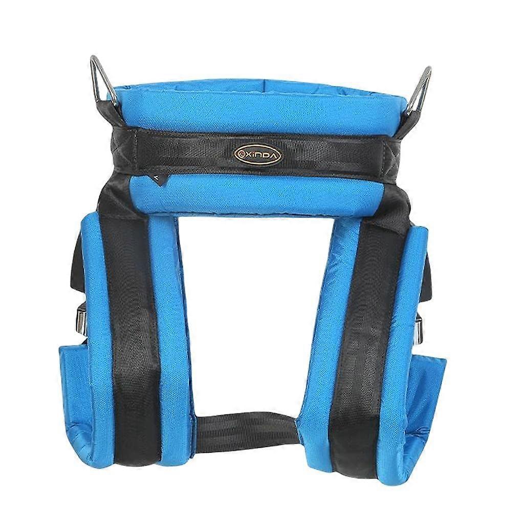 Nylon Bungee Trampoline Harness for Kids - Size Small, Blue, Safety-Enhanced Design, Adjustable Fit