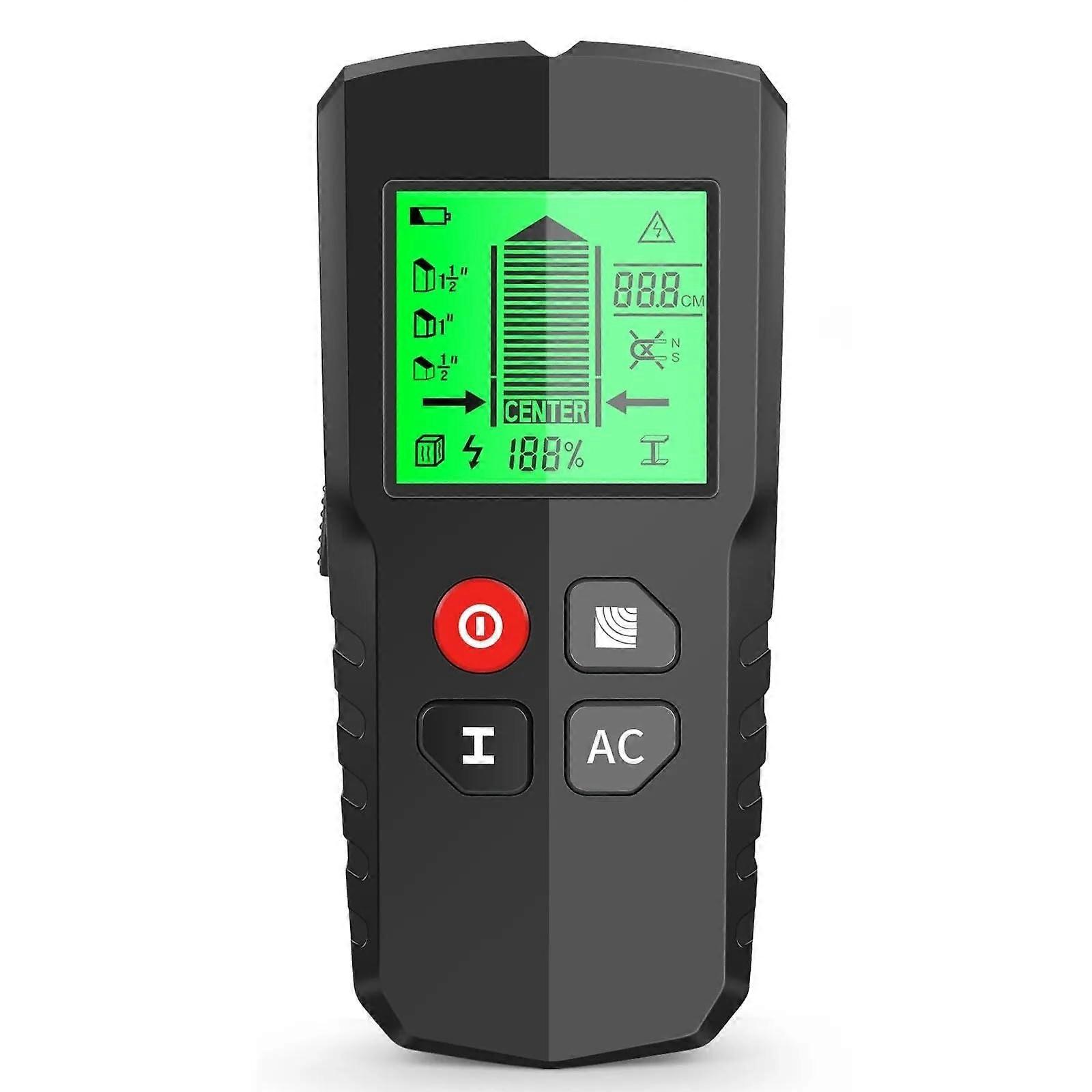 Stud Finder Wall Scanner AC Wire And Metal Locators Green Backlight Low Voltage Indicator Light Beaches And Forests Use