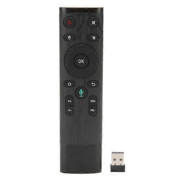 Air Remote Control 2.4G RF Wireless Voice Input 6-Axis Sensor Anti Shake PC Remote with USB Receiver