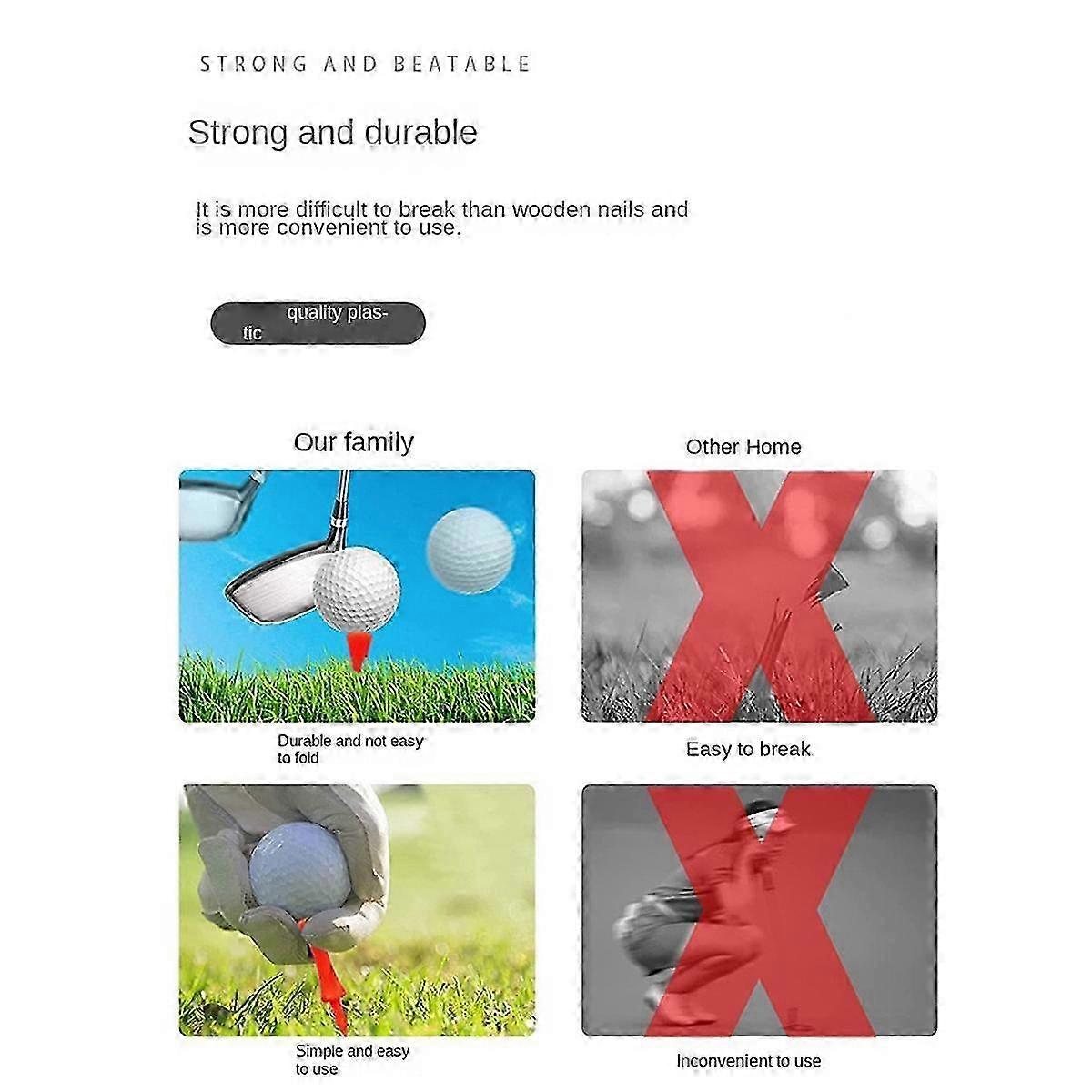 Ball limit pin for golf accessories, 51mm plastic cup tee