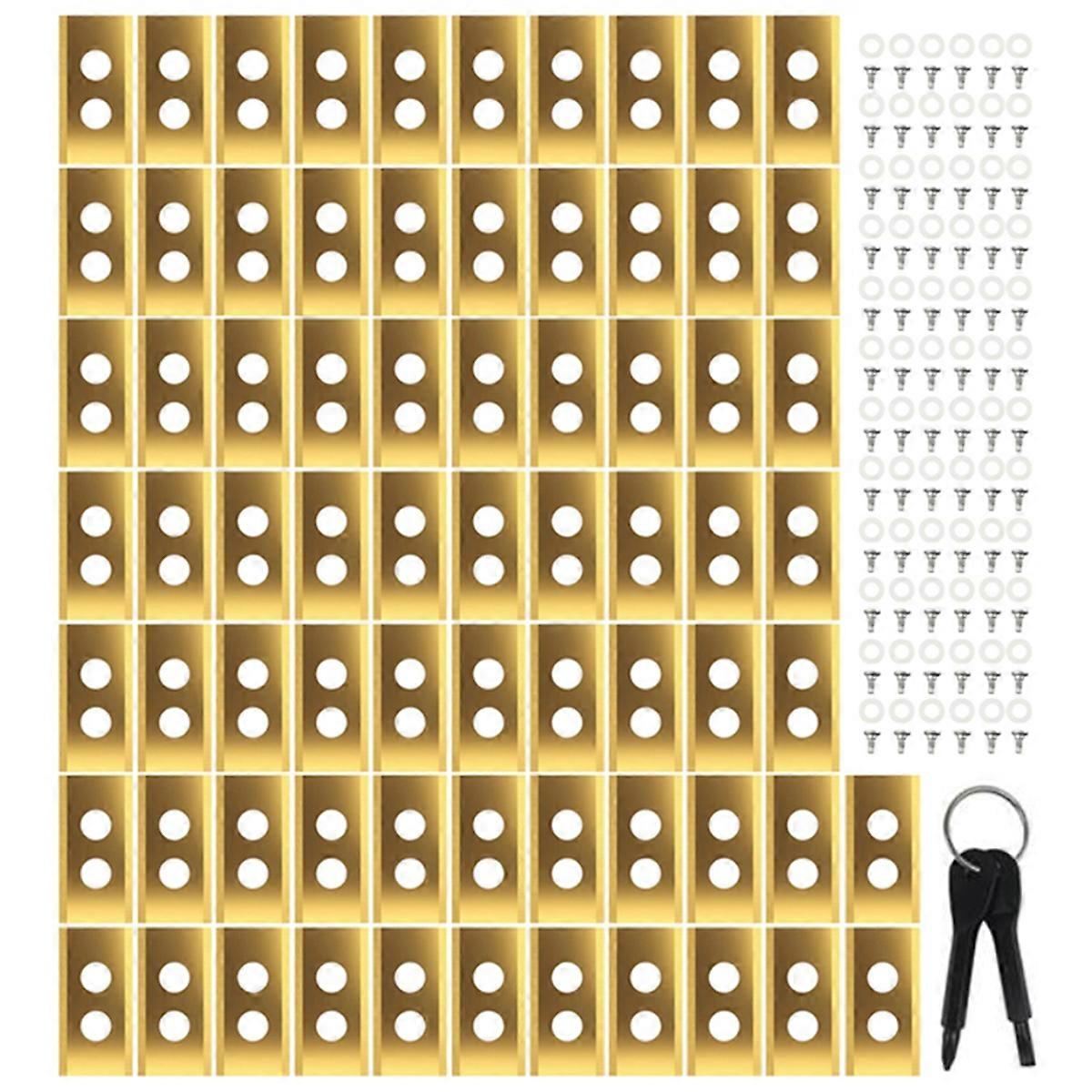 72PCS Replacement Blades for Luba & Yuka All Series Replacement Robotic Lawnmower Blades with Screw