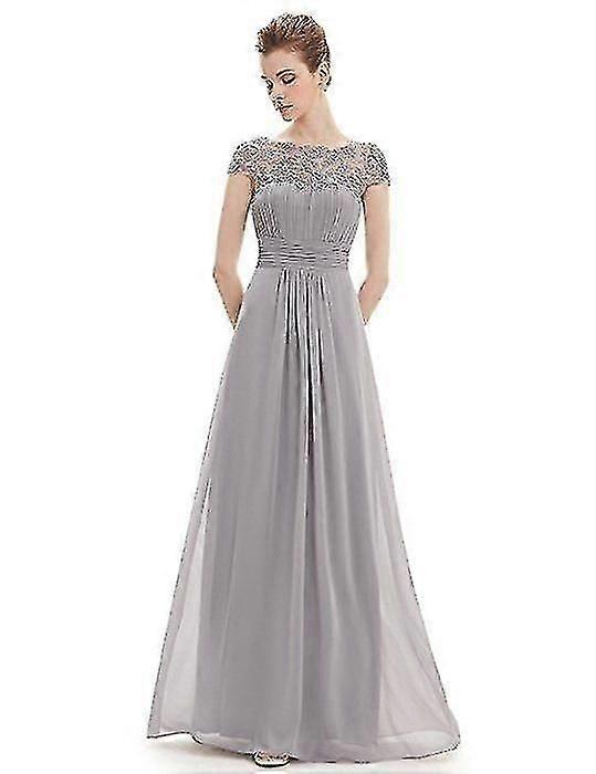 Damen Spitze Kleid Brautjungfer Abendkleid