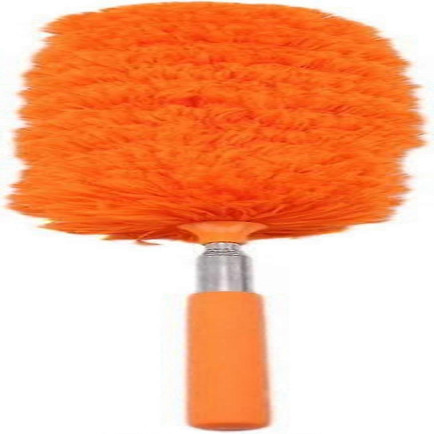Telescopic Extendable Microfiber Duster, Car Home Cleaning Tool, Orange