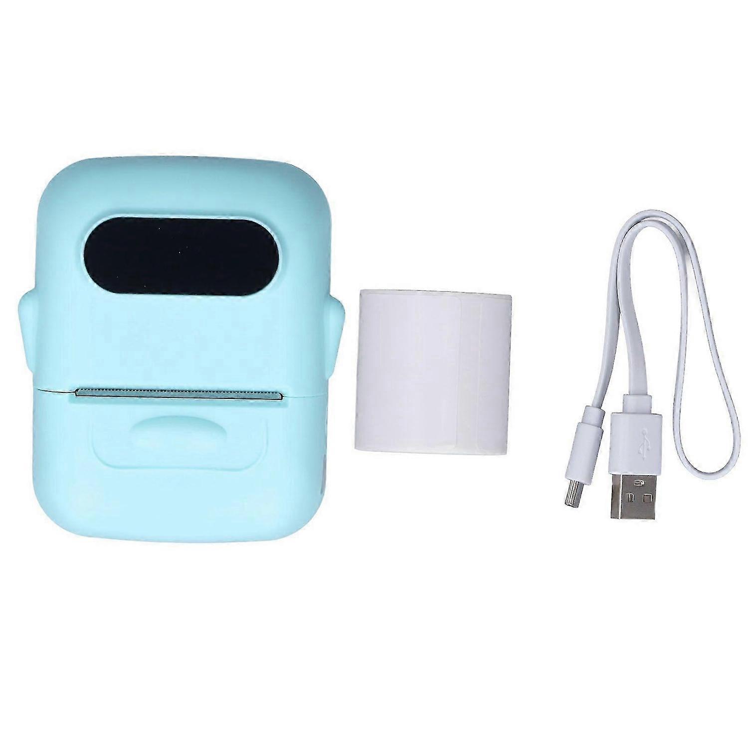 High quality Blue thermal label printer handheld portable printer clothing tag