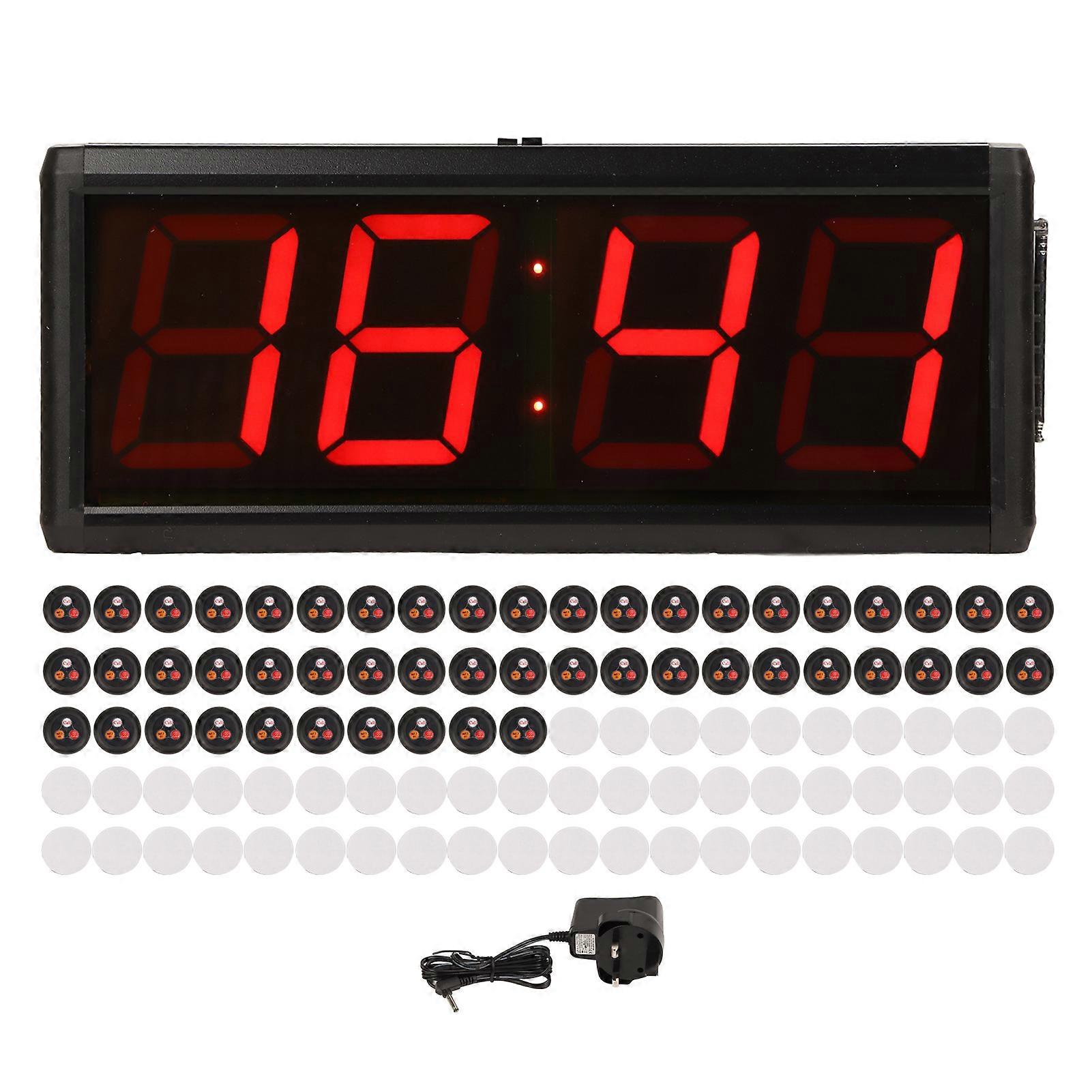 Restaurant Pager System 50 Pagers 30 Levels Volume Wireless Calling System UK Plug