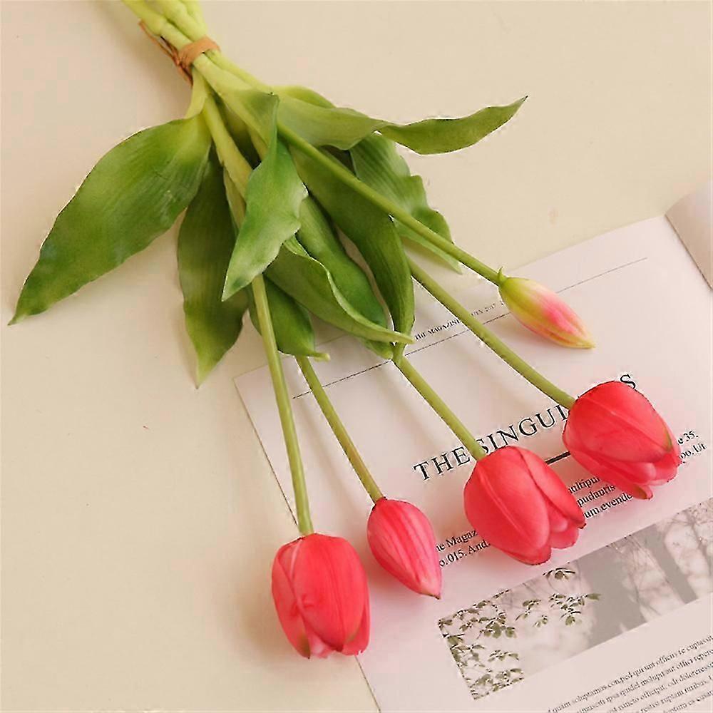 Elegant and Luxurious Real-Touch Artificial Tulip Bouquet for Modern Home Decoration Style