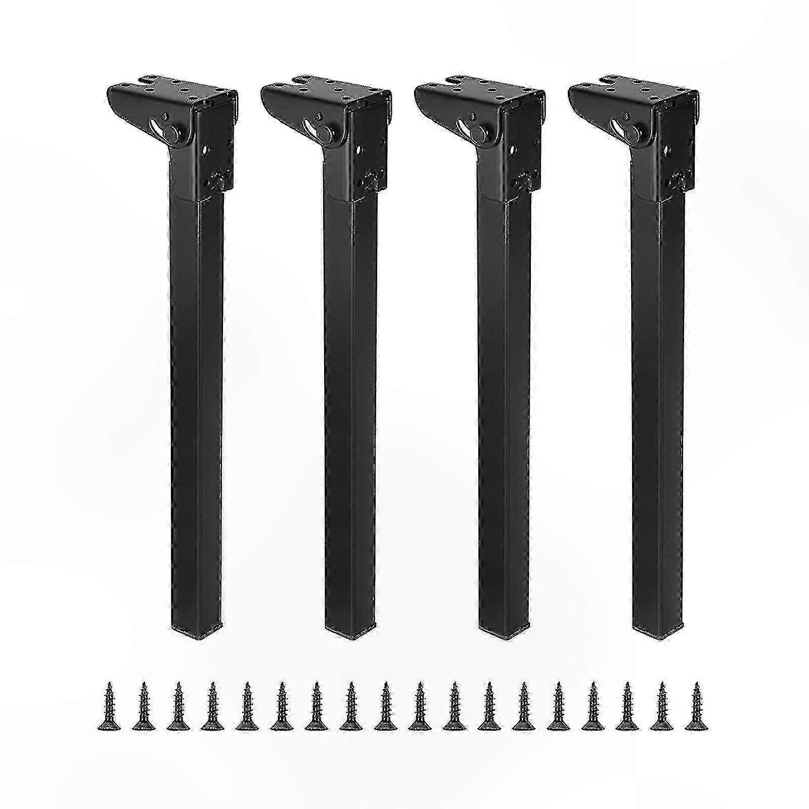 Multipurpose Foldable Table Legs Set of 4 Portable and Stable for Nightstands Desks Benches