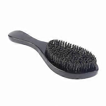 Curved Wave Brush with Soft and Wild Boar Bristles for Styling