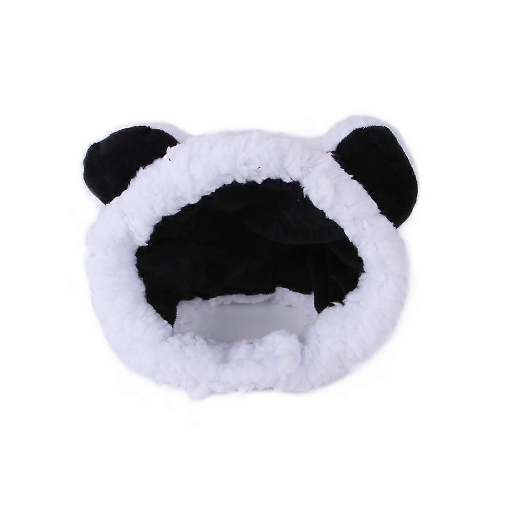Cartoon Design Plush Bear Hat For Cats, Ins Style, One Size, White