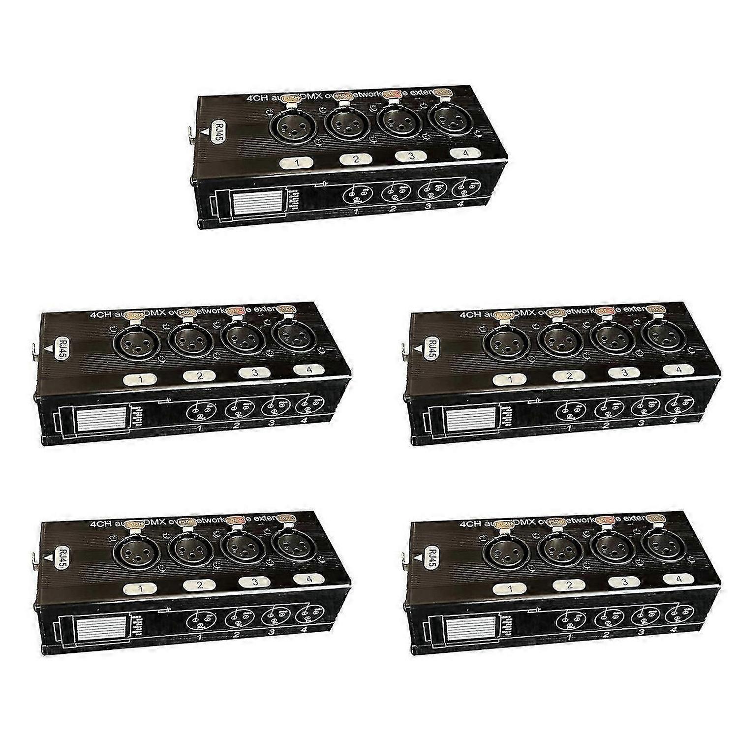 4-Channel 3-Pin XLR Audio and over Network Cable Extender,Female