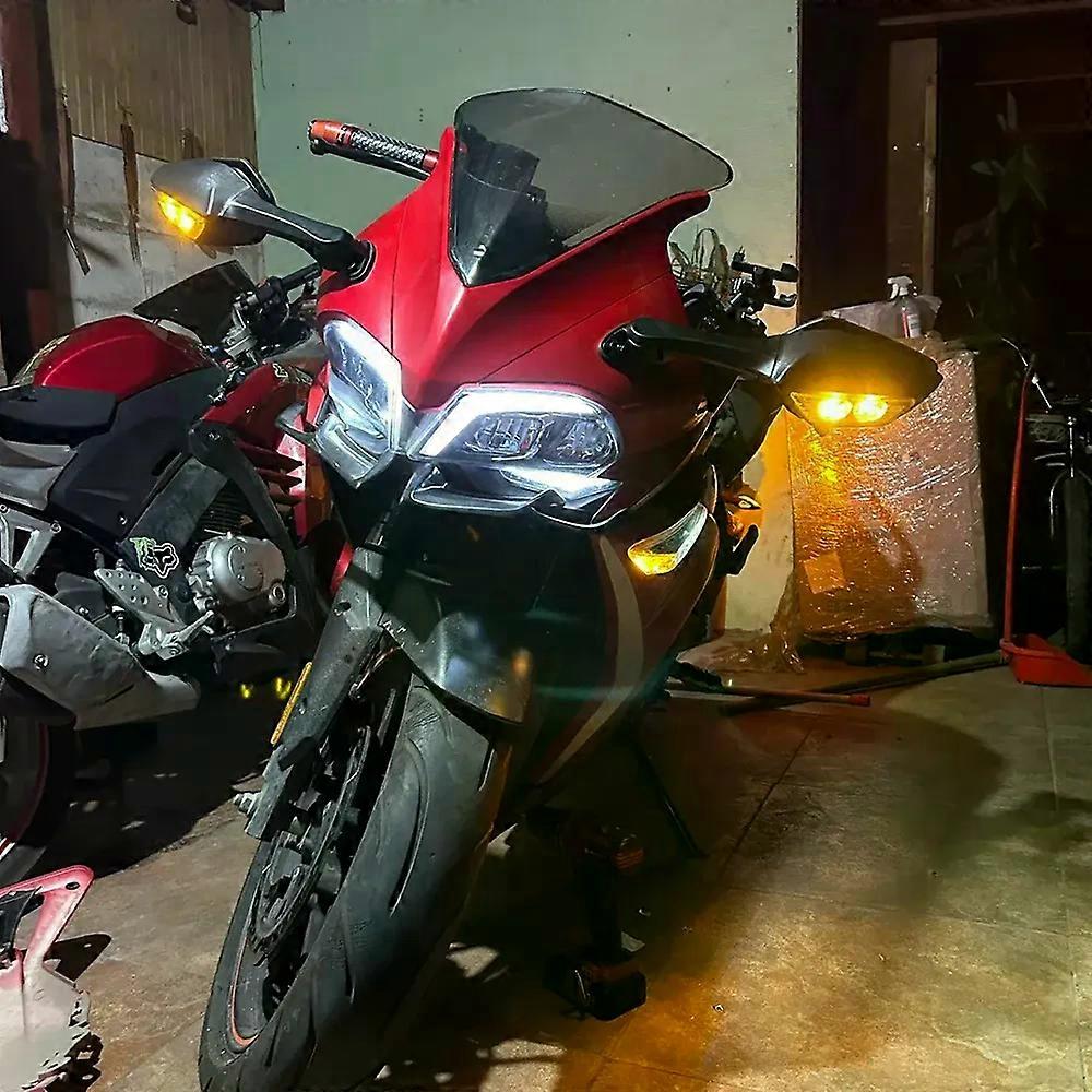Apply For Honda CBR250R CBR300R CBR500R CBR650F CBR650R Motorcycle Rearview Rear View Side Mirrors with LED Turn Light Signals Mirrors